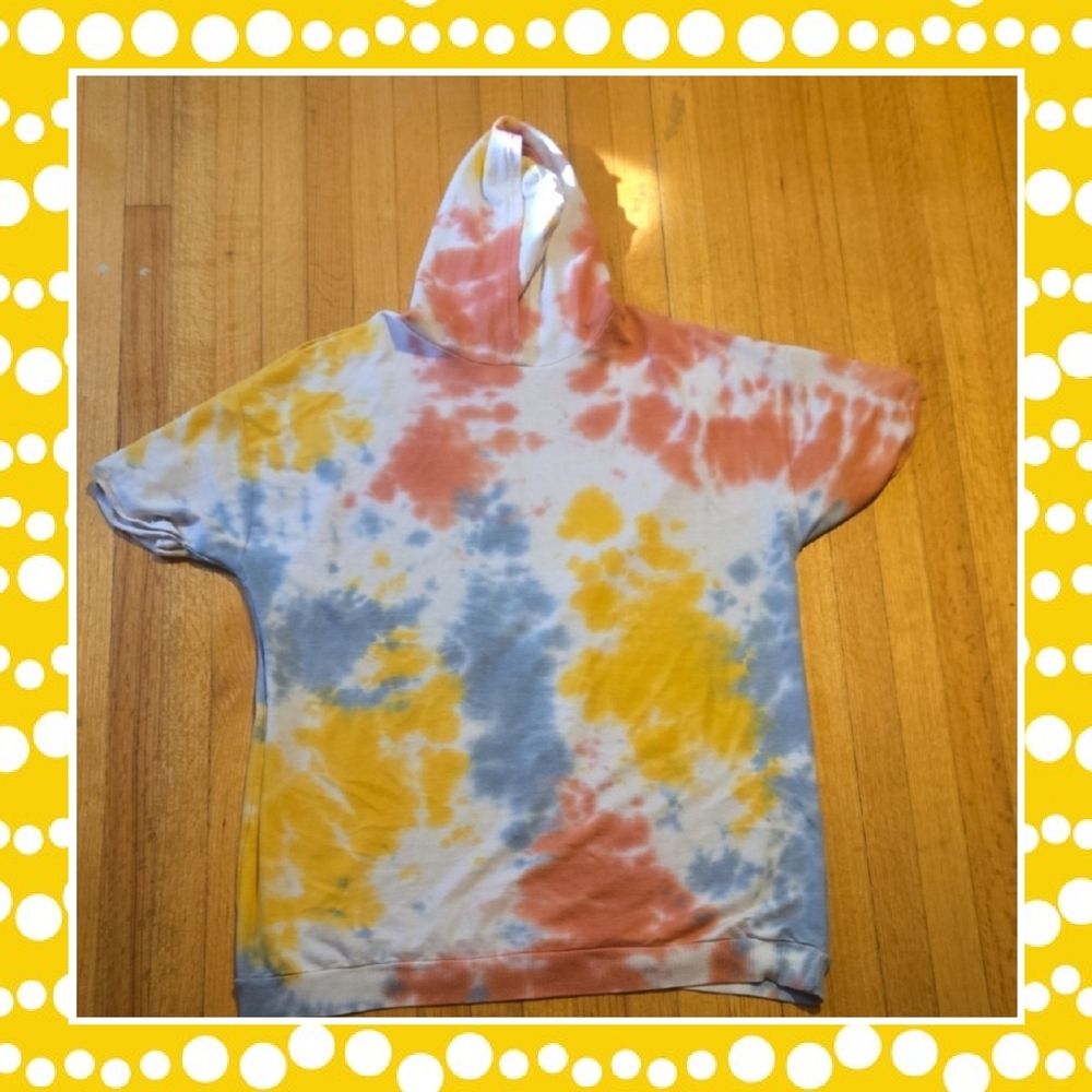 Vibrant Tie-Dye Women's Hoodie Dress Size 3x